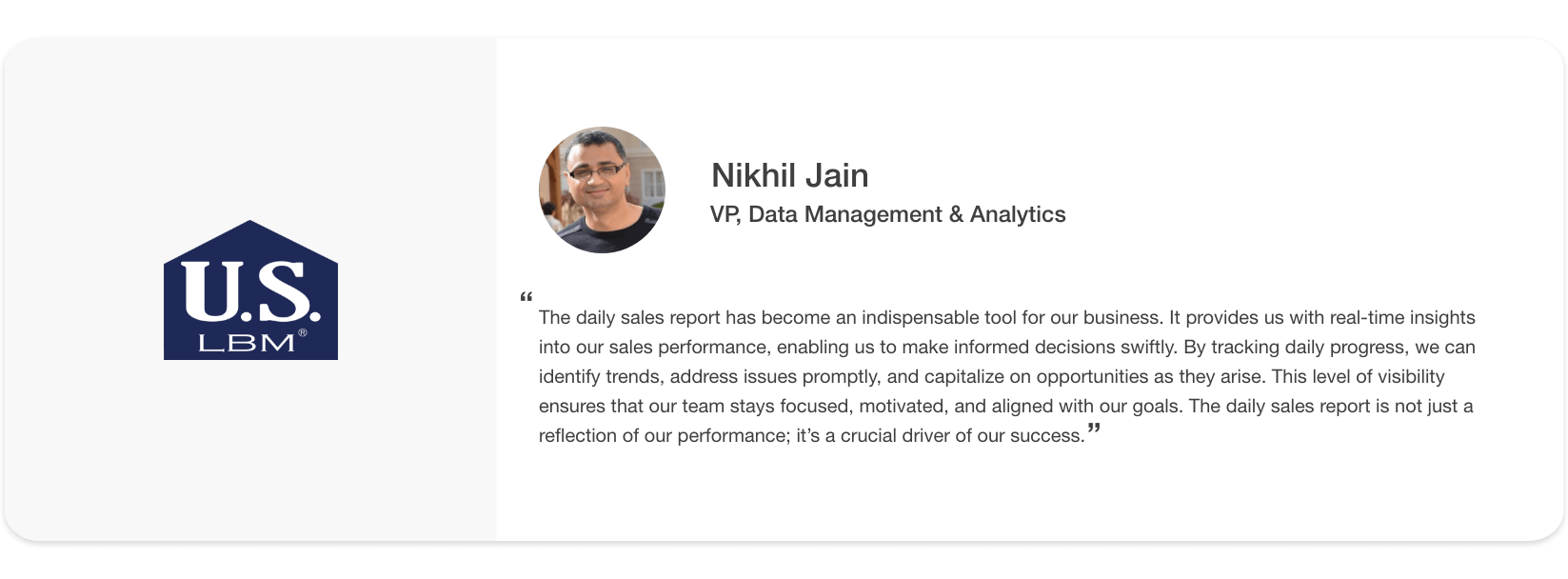 Nikhil Jain - US LBM