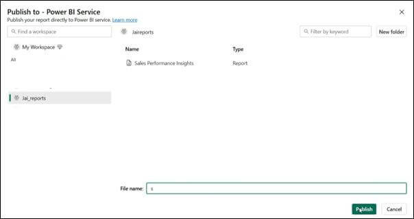 Power BI - Uploading the Paginated Report