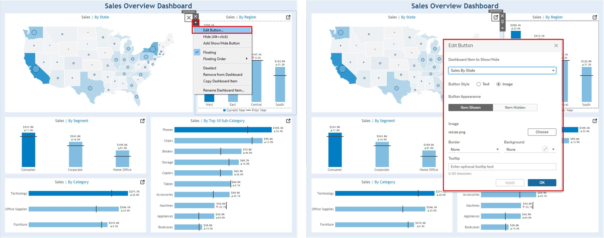 Edit Buttons in Tableau