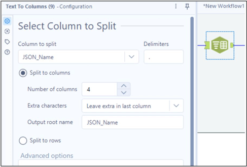 Alteryx split to column