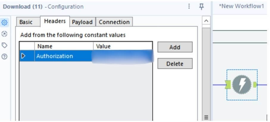 Configure headers in alteryx