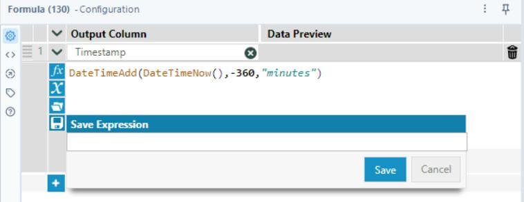 Formula Save Expressions feature - Configuration