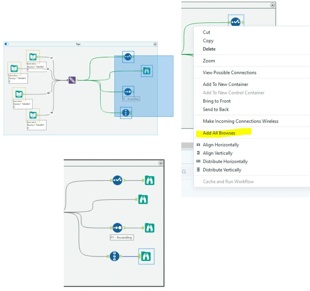 Adding Multiple Browse Tools Shortcut