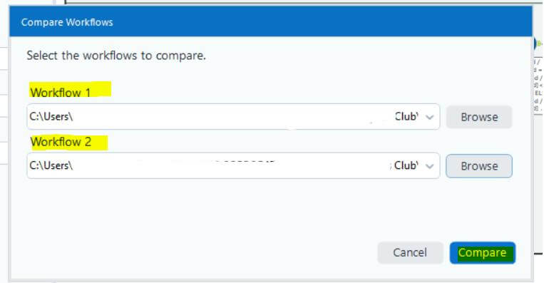 Workflow Comparison - Two