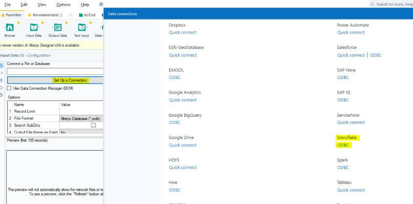 Configure the Input Data Tool