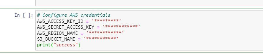 Configure AWS Credentials