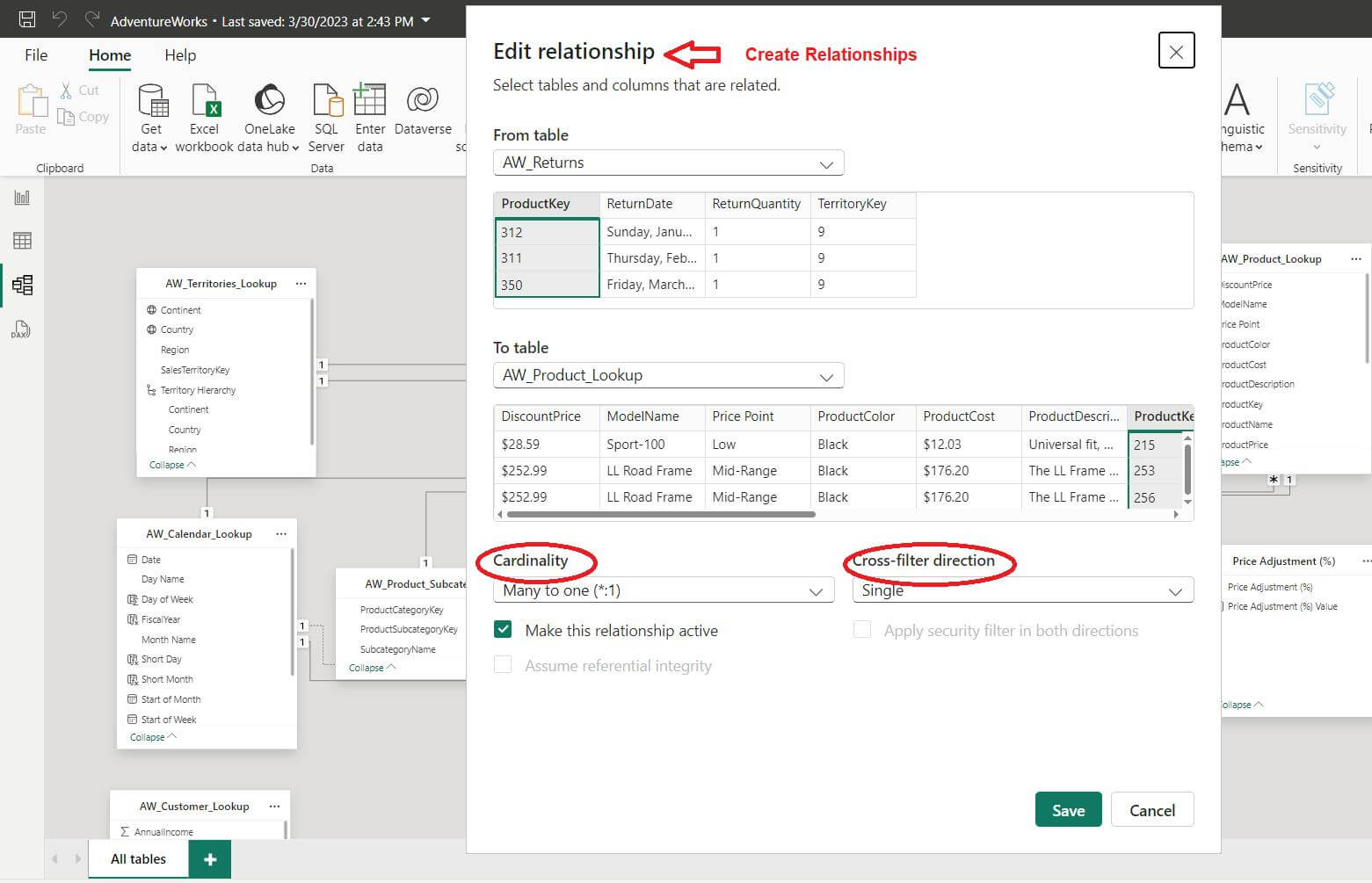 How to apply Cross-Filtering in Power BI