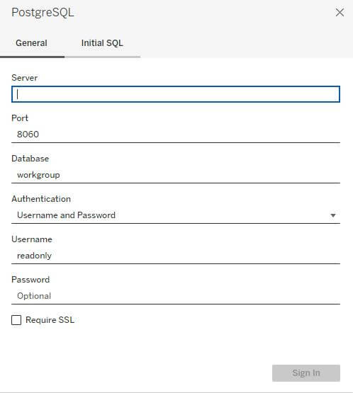 Connect to the PostgreSQL server-two