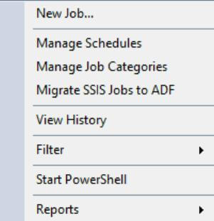 Create a New Job - SQL