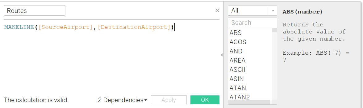 Calculated Fields for Routes & Route Name