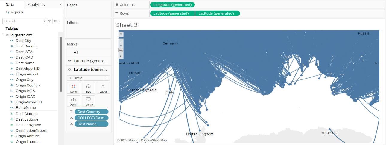 Destination Airport Calculated field